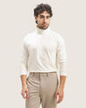 Playera Manga Larga Gris,BLANCO HUESO