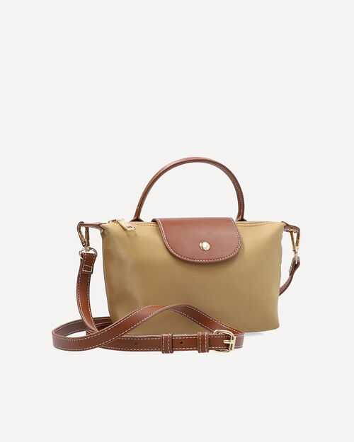 Bolso Caf&eacute; Contraste