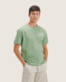 Playera Arena Estampada,VERDE EMPOLVADO