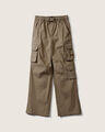 Pantalón Fit Relaxed Cargo,CAFE CLARO