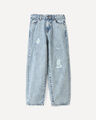 Jeans Barrel Azul,AZUL EMPOLVADO