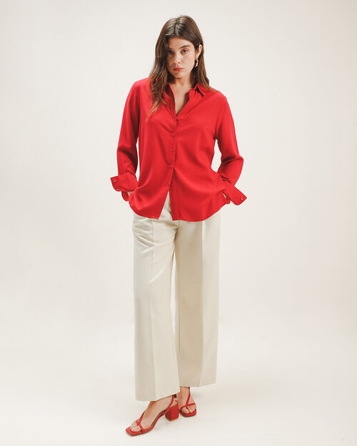 Camisa Roja Fit Regular