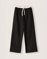 Pantalón Negro Cintura Elástica,NEGRO
