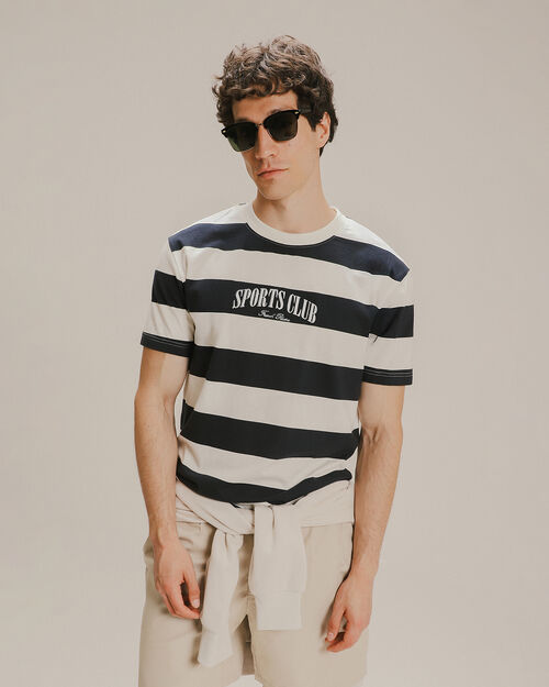 Playera Relaxed Rayas