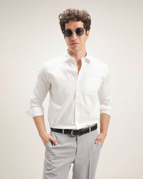 Camisa Fit Regular Blanca