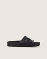 Sandalias Negras Planas,NEGRO