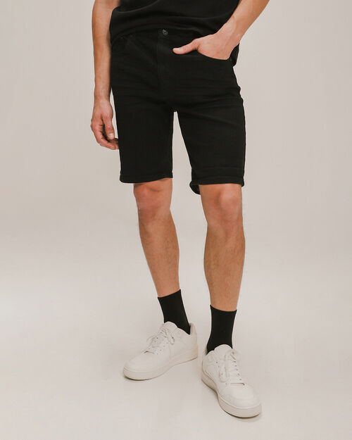Bermuda Skinny Tapered Negra