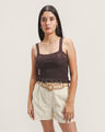 Top Tejido Beige,CAFE