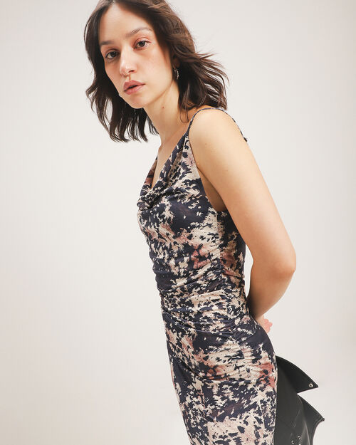 Vestido Largo Animal Print