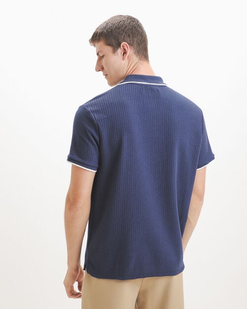 Polo Azul Textura