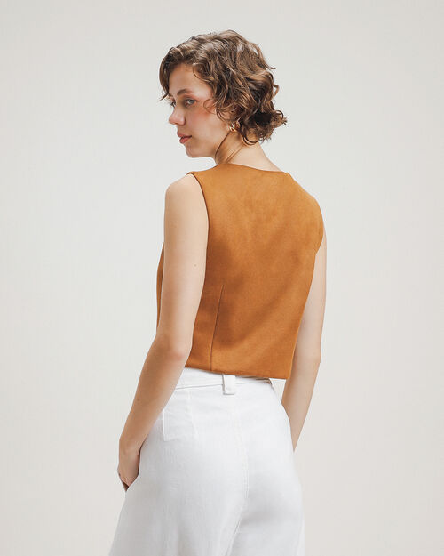 Chaleco Corto Gamuza