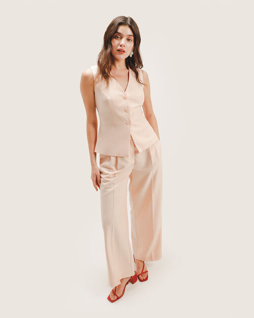 Chaleco Rosa Botones