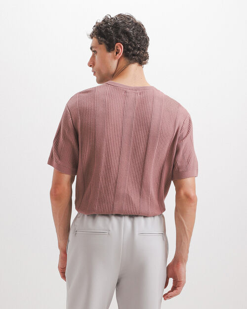 Playera Textura Rosa