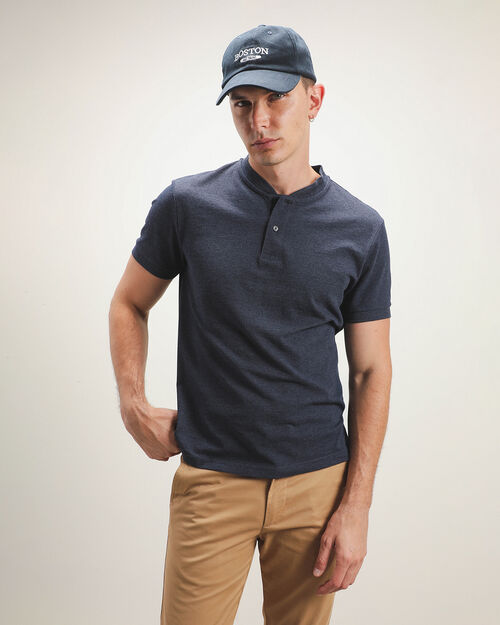 Polo Fit Slim Azul