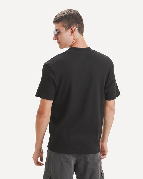 Polo Negra Tejida