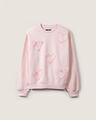 Sudadera Cerrada Corazones,LILA