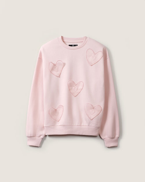 Sudadera Cerrada Corazones