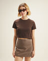 Playera Baby Tee Azul,CAFE OBSCURO