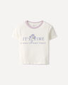 Playera Oversize Texto,BLANCO