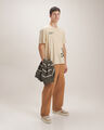 Playera Estampada Fit Relaxed,BLANCO HUESO