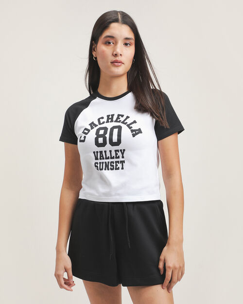 Playera Blanca Estampada