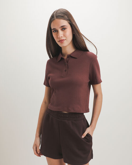 Polo Caf&eacute; Cropped