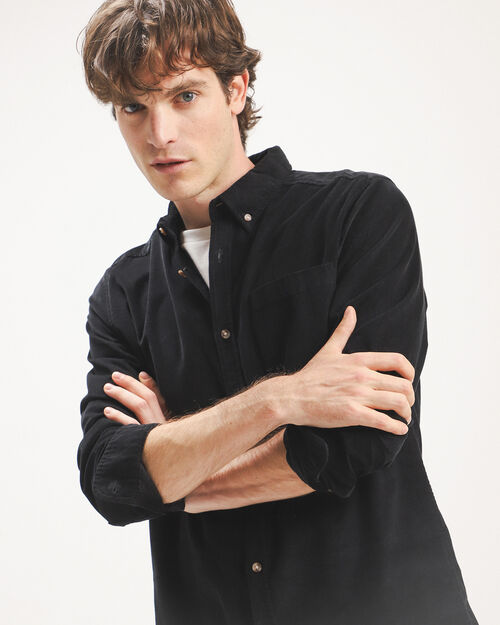 Camisa Negra Fit Regular