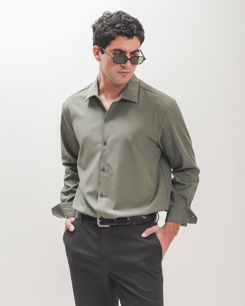 Camisa Slim Verde