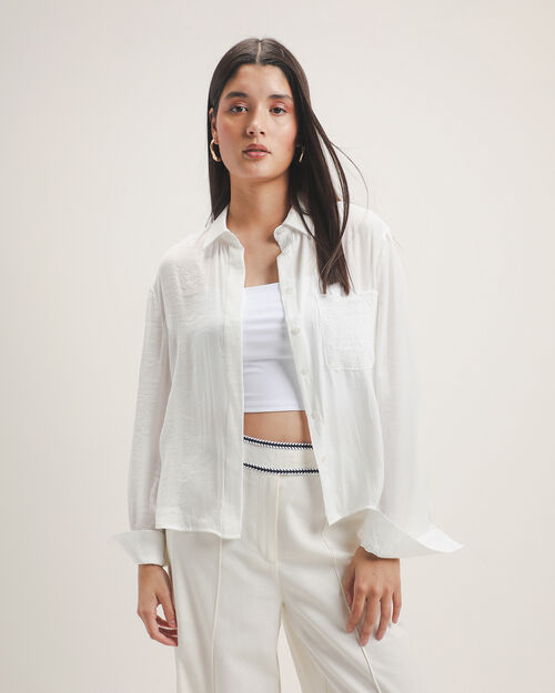 Camisa Bolsillo Bordado