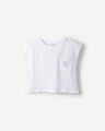 Playera Amarilla Bolsillo,BLANCO