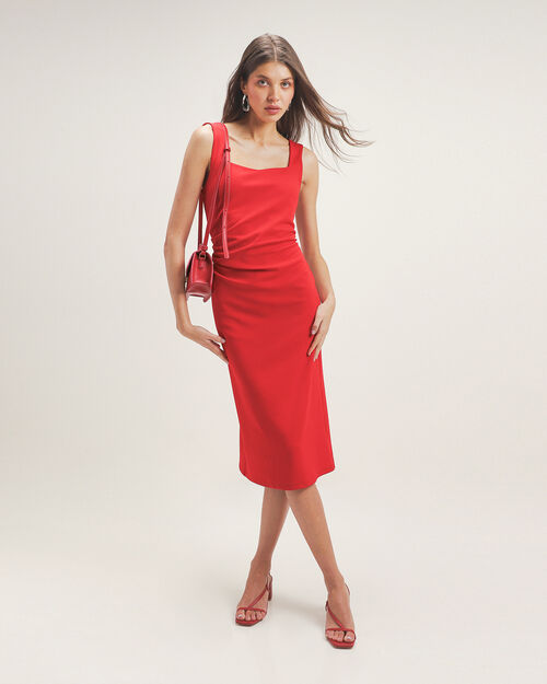 Vestido Rojo Tirantes