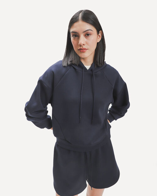 Sudadera Cropped Azul