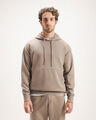 Sudadera Hoodie Cerrada,PIEDRA