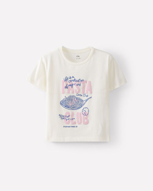 Playera Beige Dise&ntilde;o Pasta