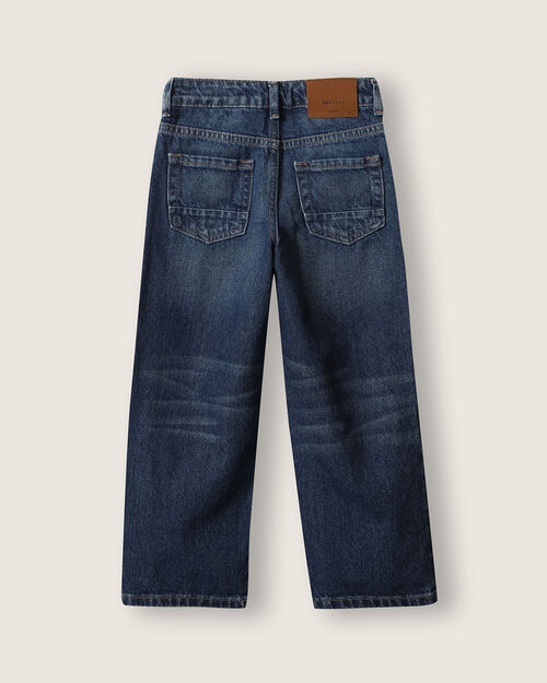Jeans Fit Wide Leg Marino