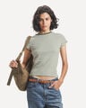 Playera Amarilla Rayas,BLANCO
