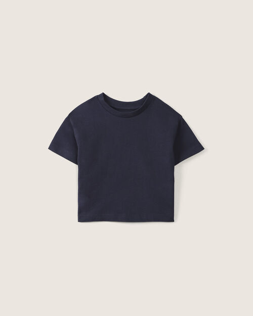 Playera Fit Boxy Azul