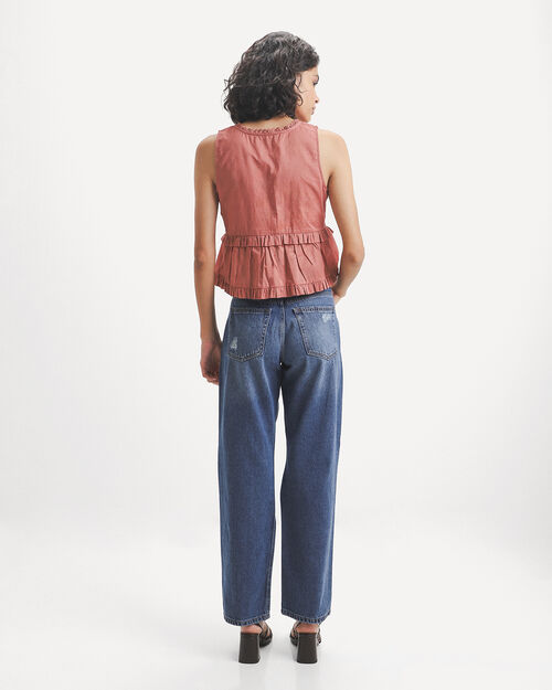 Straight Jeans Destrucciones