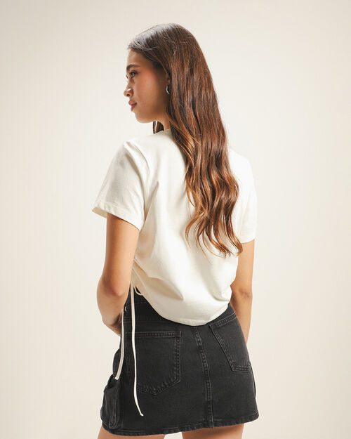 Playera Cropped Lazos