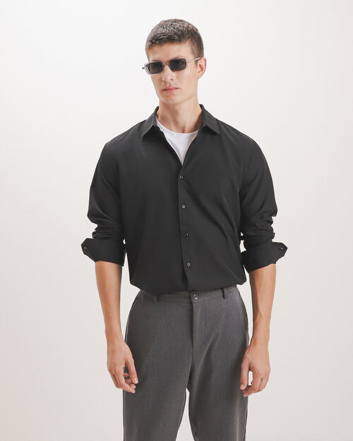 Camisa Negra Lisa