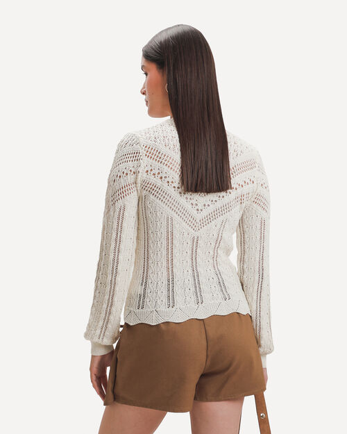 Top Beige Tejido