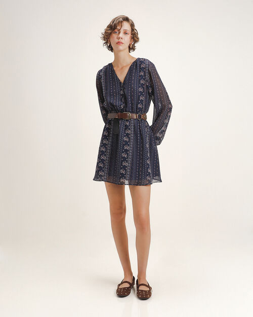 Vestido Corto Estampado