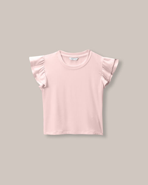Playera Manga Corta Volantes