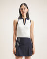 Polo Cropped Blanco,BLANCO