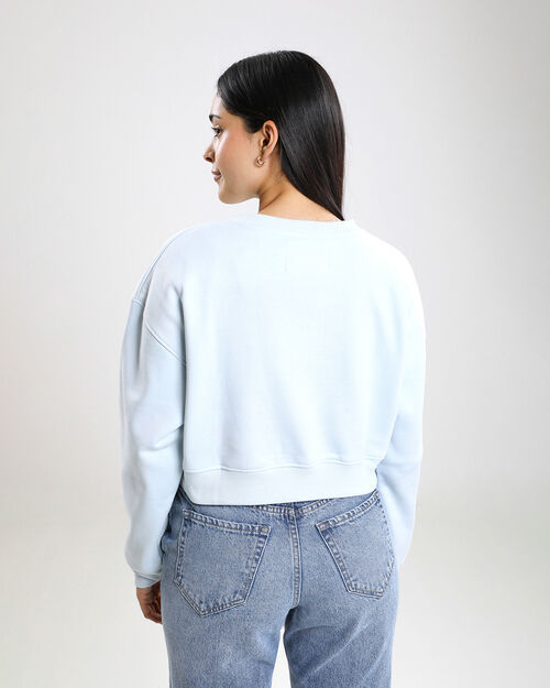 Sudadera Boxy Azul