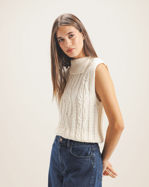 Top Tejido Cuello Alto