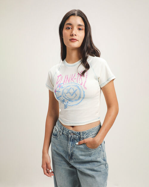 Playera Cropped Blink-182