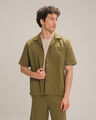 Camisa Cuello Resort Caqui,OLIVO