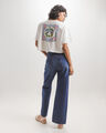 Playera Dise&ntilde;o Tropical,BLANCO