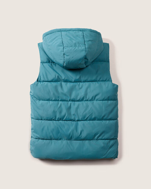 Chaleco Azul Con Gorro
